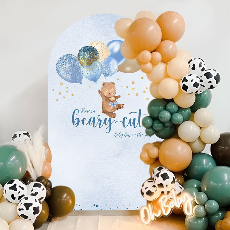 Aperturee - Bearly Wait Blue Baby Shower Chiara Arch Backdrop