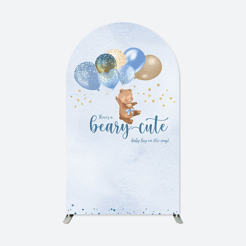 Aperturee - Bearly Wait Blue Baby Shower Chiara Arch Backdrop