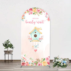 Aperturee - Bearly Wait House Floral Arch Baby Shower Backdrop