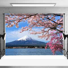 Aperturee - Beautiful Mount Fuji Cherry Blossoms Spring Backdrop