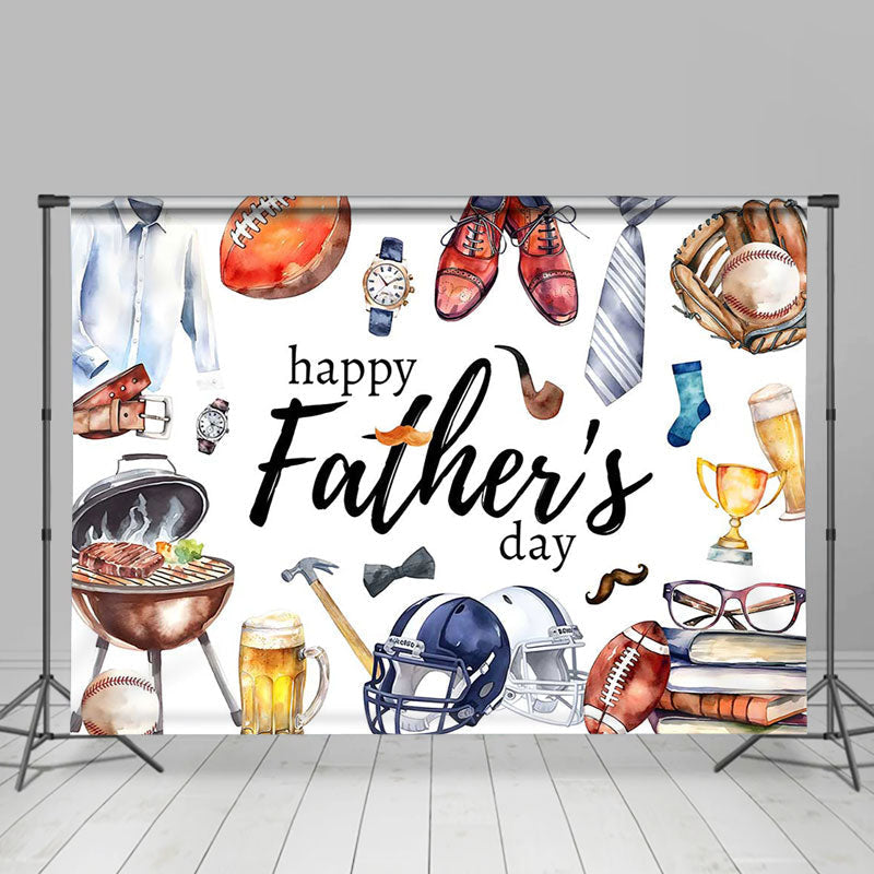 Aperturee - Beer Tie Watch Glass Books Fathers Day Backdrop