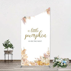 Aperturee - Beige Flower Feather Boho Arch Baby Shower Backdrop