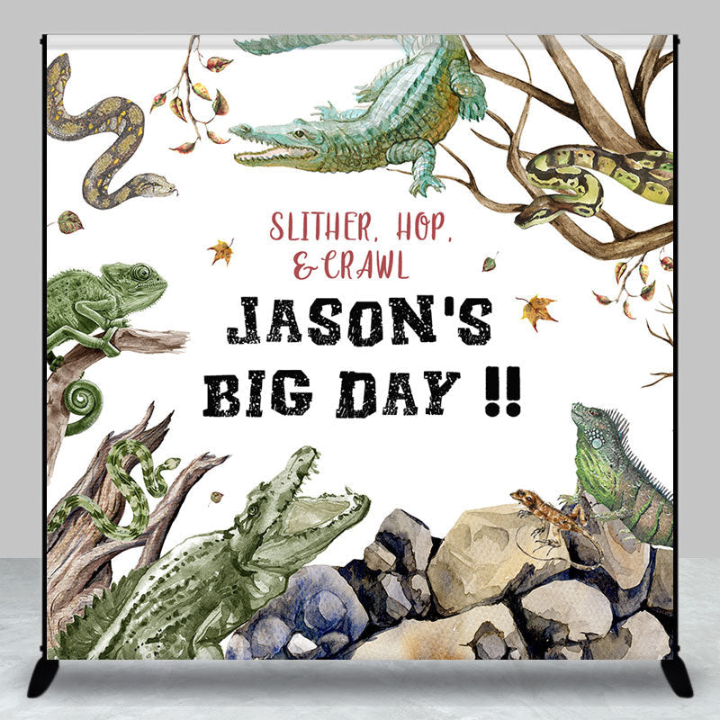 Aperturee - Big Day Dinosaur Custom Birthday Backdrop For Kids