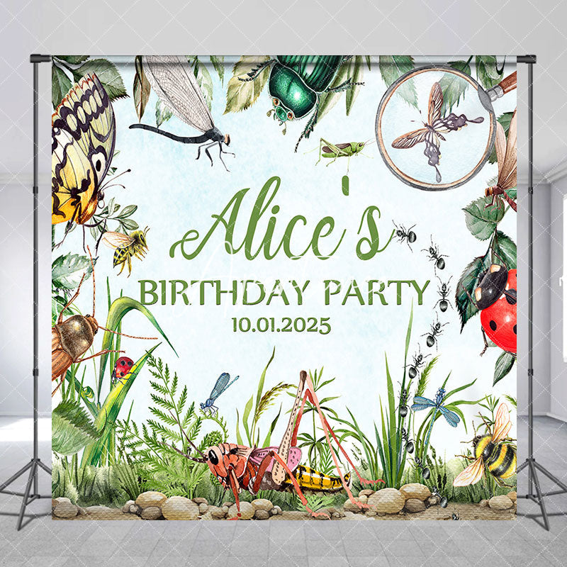 Aperturee - Biologists Insect World Custom Birthday Backdrop