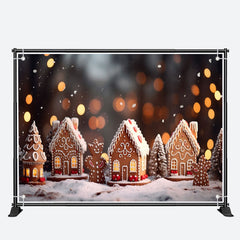 Aperturee - Biscuit House Gingerbread Man Christmas Backdrop