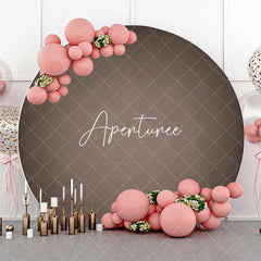 Aperturee - Black And Grey Gradient Circle Birthday Backdrop