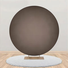 Aperturee - Black And Grey Gradient Circle Birthday Backdrop