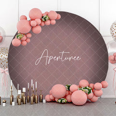 Aperturee - Black And Pink Gradient Circle Birthday Backdrop