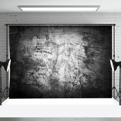 Aperturee - Black And White Brushed Wall Textured Photo Backdrop