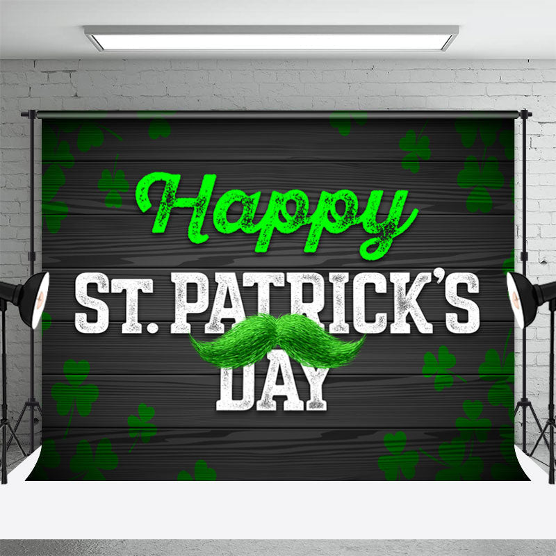 Aperturee - Black Board Green Beard St Patricks Day Backdrop