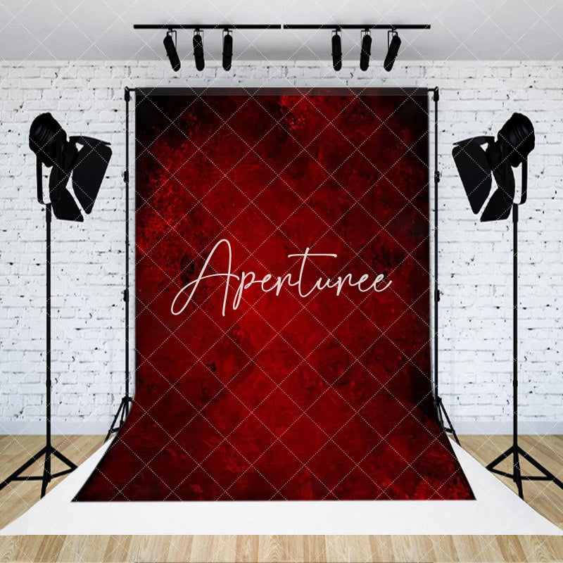 Aperturee - Black Dark Red Abstract Old Master Photo Backdrop