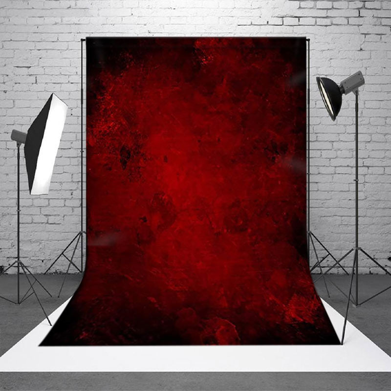 Aperturee - Black Dark Red Abstract Old Master Photo Backdrop