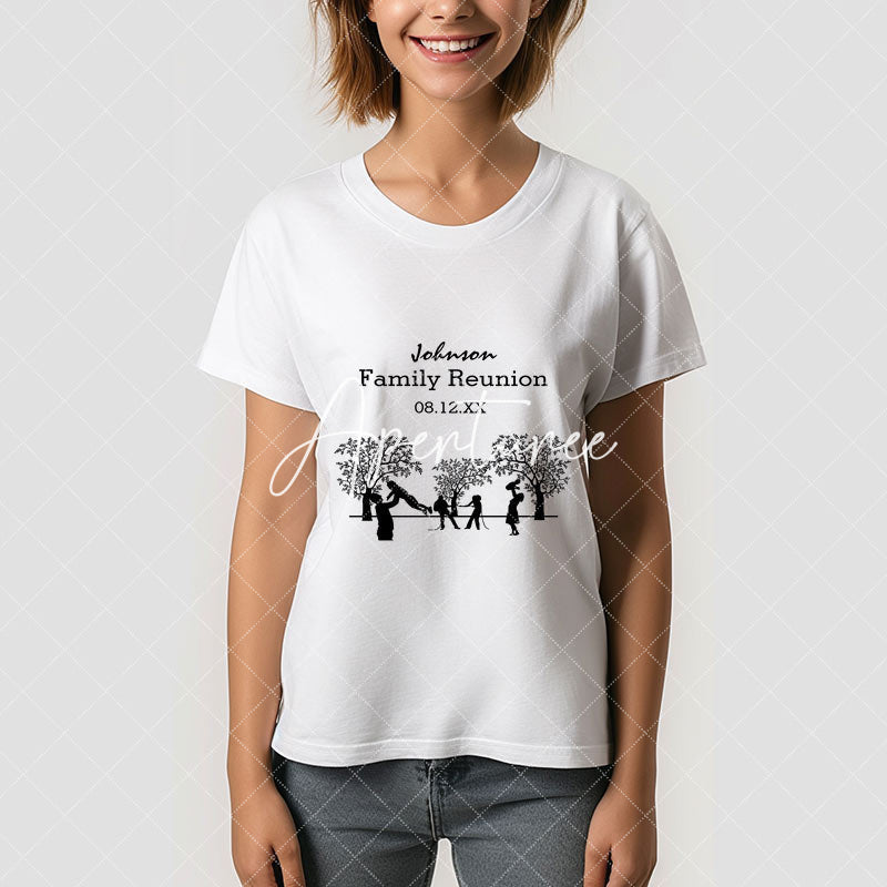 Aperturee - Black Family Tree Reunion Party Custom T-Shirt