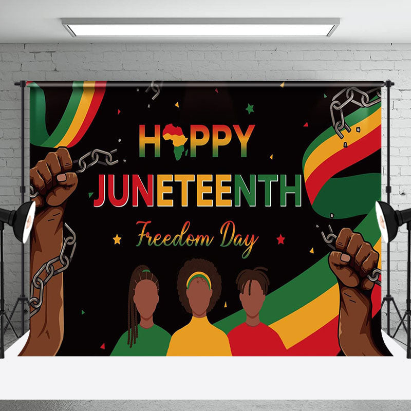 Aperturee - Black Freedom Day Happy Juneteenth Party Backdrop