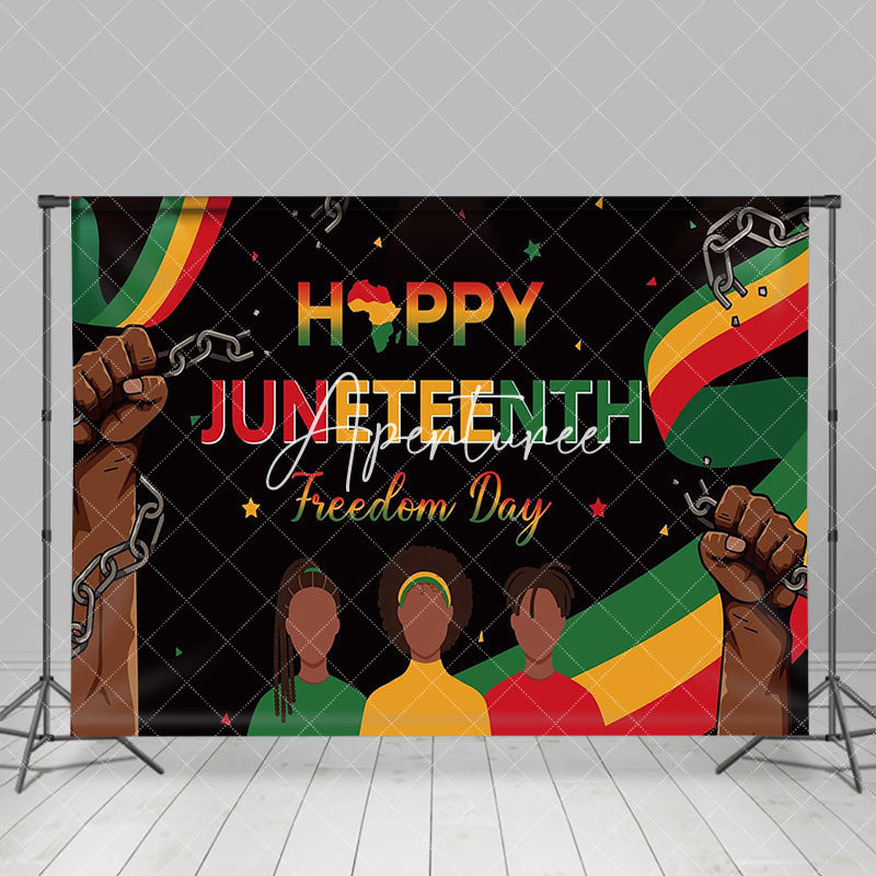 Aperturee - Black Freedom Day Happy Juneteenth Party Backdrop