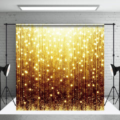 Aperturee - Black Gold Vertical Lines Sparkle Backdrop For Photo