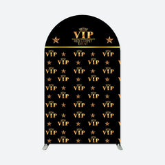 Aperturee - Black Gold Vip Arch Backdrop For Red Carpet Event