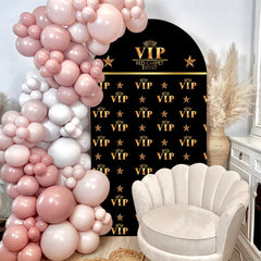 Aperturee - Black Gold Vip Arch Backdrop For Red Carpet Event