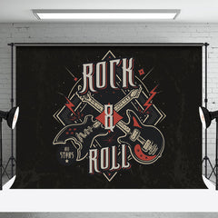 Aperturee - Black Guitar All Stars Rock And Roll Party Backdrop