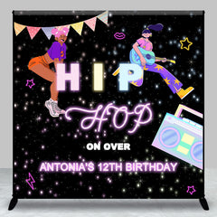 Aperturee - Black Hiphop On Over Custom 12th Birthday Backdrop