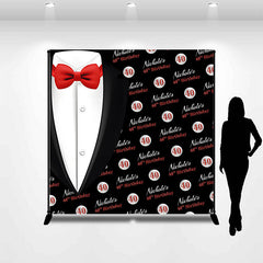 Aperturee - Black Men Suit Custom 40th Birthday Theme Backdrop