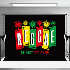 Aperturee - Black Palm Trees Just Relax Reggae Party Backdrop