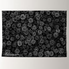 Aperturee - Black Rose Simple Special Valentines Day Backdrop