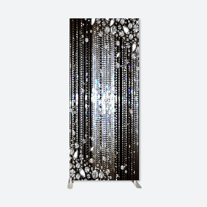 Aperturee - Black Silver Dance Party Rectangular Arch Backdrop