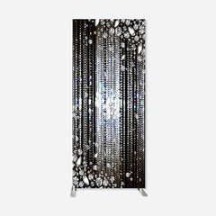 Aperturee - Black Silver Dance Party Rectangular Arch Backdrop