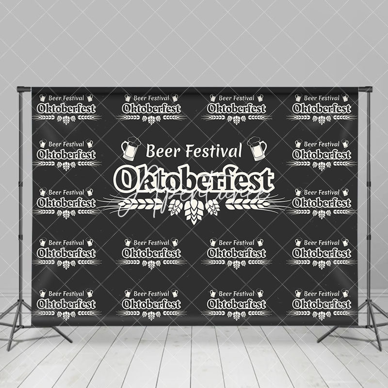 Aperturee - Black White Wheat Oktoberfest Beer Festival Backdrop