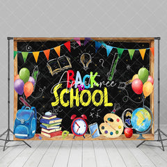 Aperturee - Blackboard Flags Balloons Back To School Backdrop