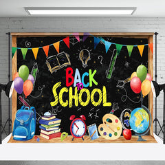 Aperturee - Blackboard Flags Balloons Back To School Backdrop