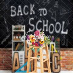 Aperturee - Blackboard Math Back To School Cake Smash Backdrop