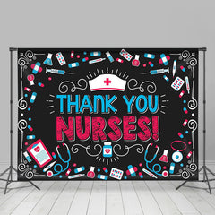 Aperturee - Blackboard Medicine Cap National Nurses Day Backdrop