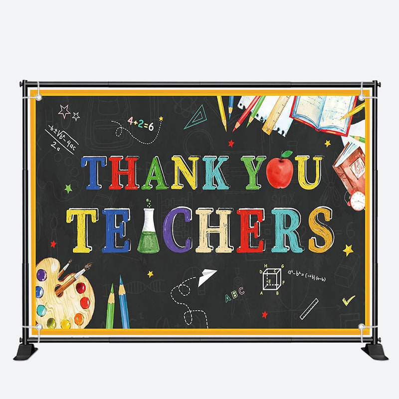 Aperturee - Blackboard Pencil Teacher Appreciation Week Backdrop