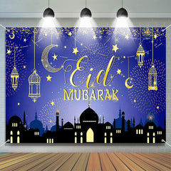 Aperturee - Blessed Moon Celcebration Sparks Eid Mubarak Backdrop