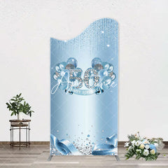 Aperturee - Blue Diamonds Sparkle 50th Birthday Arch Backdrop