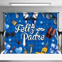 Aperturee - Blue Feliz Padre Beard Fathers Day Party Backdrop