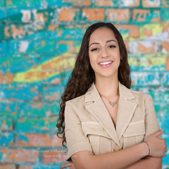 Aperturee - Blue Graffiti Shabby Brick Wall Photoshoot Backdrop