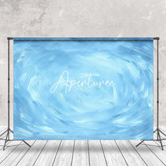 Aperturee - Blue Oil Painting Abstract Textured Photo Backdrop