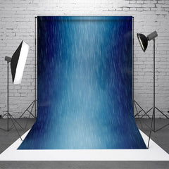 Aperturee - Blue Pouring Rain Peace Scene Photography Backdrop