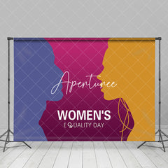 Aperturee - Blue Purple Yellow Backdrop For Womens Equality Day