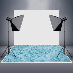 Aperturee - Blue Realistic Villus Texture Rubber Bokeh Floor Mat