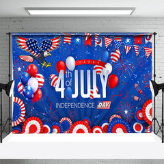 Aperturee - Blue Red Eagle July 4 Independence Day Backdrop