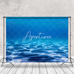 Aperturee - Blue Sand Bed Undersea Nature Landscape Backdrop