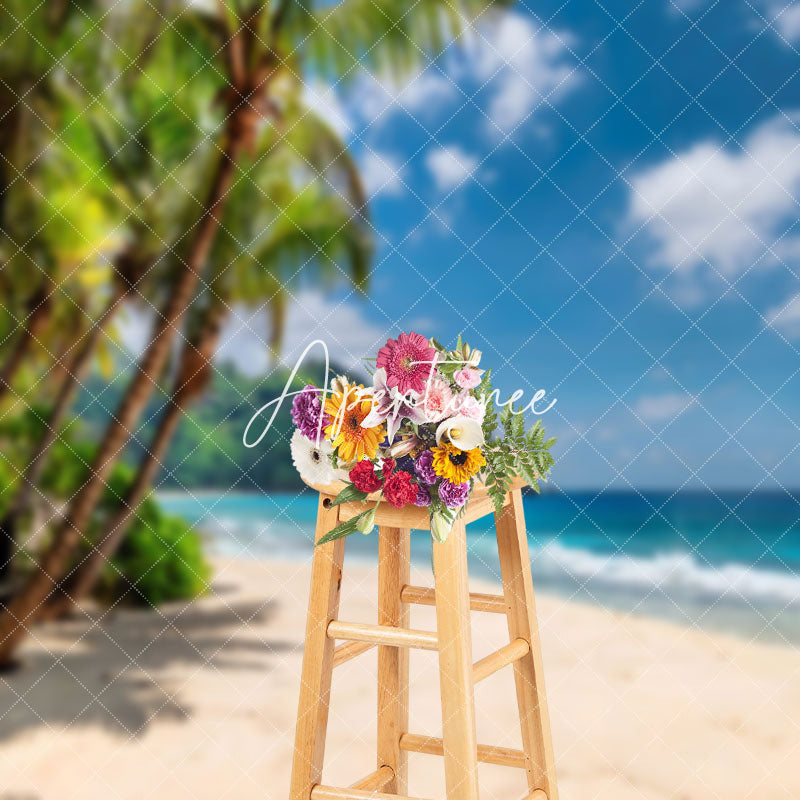 Aperturee - Blue Sea Sky Beach Holiday Hawaii Summer Backdrop