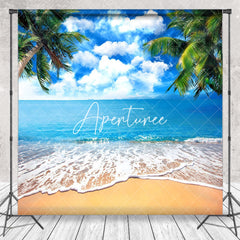 Aperturee - Blue Sky Beach Holiday Summer Photoshoot Backdrop