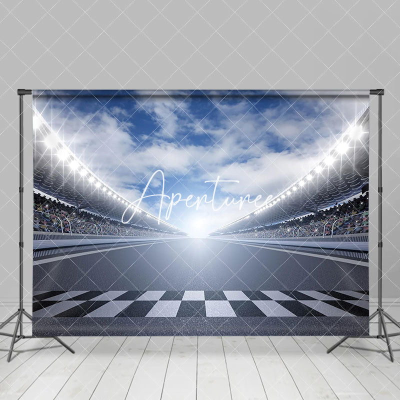 Aperturee - Blue Sky Game Stand Arena Sports Olympic Backdrop