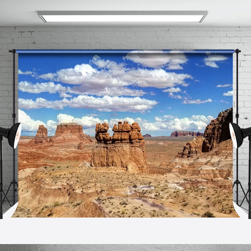 Aperturee - Blue Sky Goblin Valley State Park Photo Backdrop