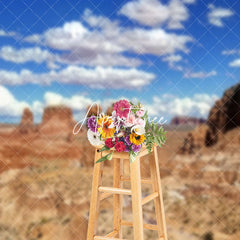 Aperturee - Blue Sky Goblin Valley State Park Photo Backdrop